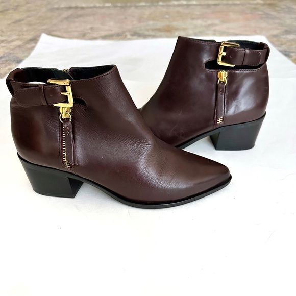 Geox Lia Ox Blood Leather Ankle Bootie Size 36 / 5.5 - Picture 6 of 11